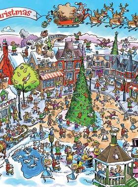 现货包邮 加拿大Cobble Hill进口成人益智拼图53505 圣诞节1000片