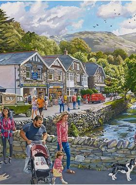 现货包邮 JUMBO荷兰进口成人益智拼图11327格伦里丁1000片Falcon