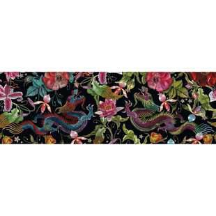 新款包邮 Interdruk波兰进口益智拼图 双龙繁花刺绣图1000片宽幅