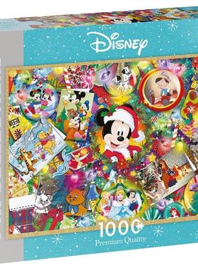 现货JUMBO荷兰进口益智拼图18876迪士尼经典人物合集圣诞版1000片