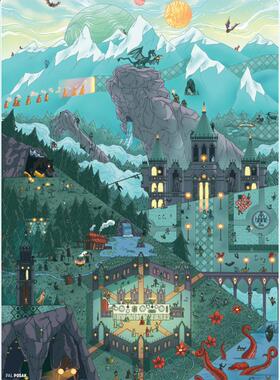 正品包邮IELLO法国进口成人益智拼图70068黑暗之路1000片减压礼物