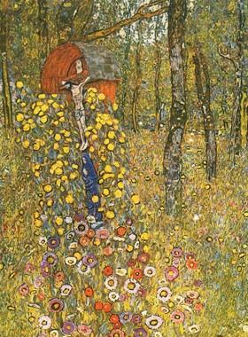 法国Grafika进口名画拼图02205带十字架的农场花园1000片克里姆特