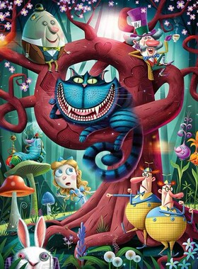 睿思 Ravensburger德国进口益智拼图16456爱丽丝梦游仙境1000片