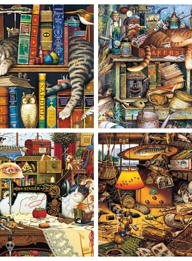 施密特Schmidt德国进口益智拼图查尔斯维索基作品1000片四款