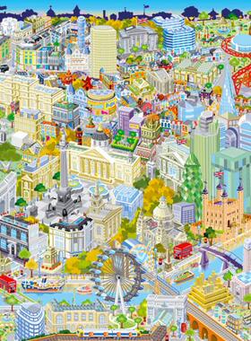 现货包邮 Gibsons英国进口成人益智拼图G3052俯看伦敦地图500片