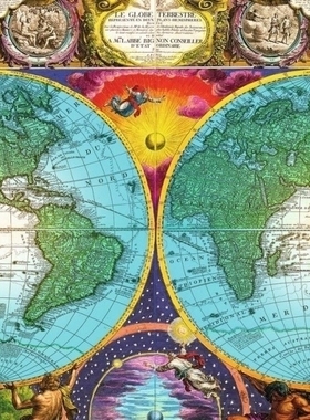 现货 睿思Ravensburger德国进口名画拼图17074古典世界地图3000片