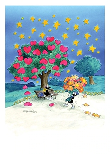 现货小蚂蚁Akena意大利进口益智拼图FV830 19爱情心之树求婚540片