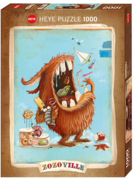 新款包邮 德国HEYE进口益智拼图29967怪兽系列我不挑食1000片方盒