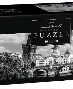 新款包邮Interdruk波兰进口益智拼图 捷克查尔斯桥1000片宽幅黑白