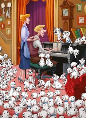 新款 德国ravensburger睿思进口拼图101斑点狗1000片迪斯尼13973