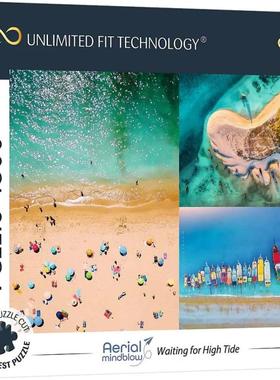 新款包邮trefl欧洲进口成人益智风景拼图26192俯瞰海滩1500片减压