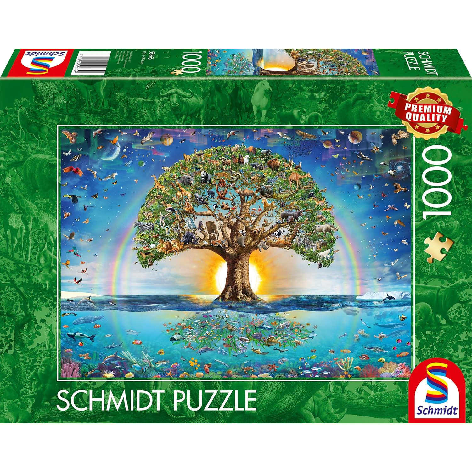 新品包邮Schmidt德国进口成人益智拼图58865生命之树的魔力1000片