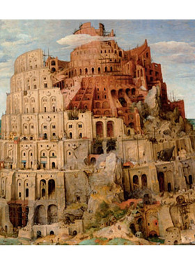 现货包邮 奥地利Piatnik进口成人益智名画拼图5639巴别塔1000片