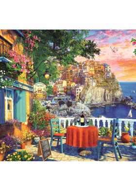 正品包邮 波兰trefl欧洲进口成人益智拼图10776五渔村风景1000片