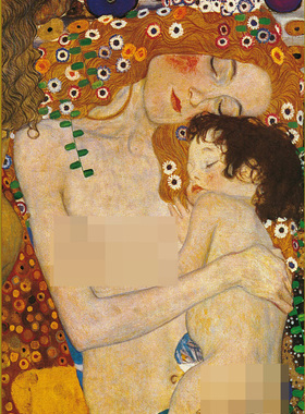 正品现货 意大利Ricordi拼图 1000片克里姆特 世界名画《母与子》