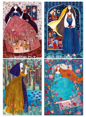 现货D-Toys罗马尼亚进口童话拼图白雪公主睡美人一千零一夜1000片