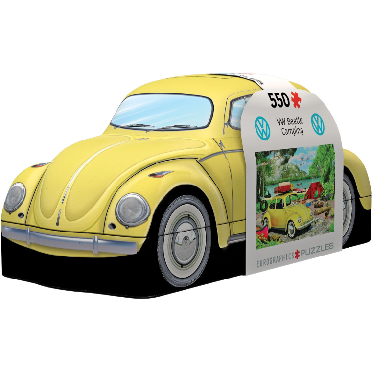 新品 Eurographics欧洲进口拼图5691甲壳虫露营车550片异形铁盒