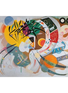 法国Bluebird蓝鸟进口益智名画拼图60302优势曲线1000片康定斯基