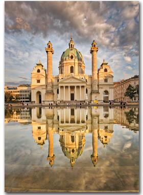 新款包邮 奥地利Piatnik进口益智拼图5534 维也纳 卡尔教堂1000片