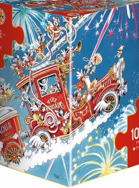 2023绝版复刻 德国HEYE进口益智拼图25194天使消防队1000片三角盒