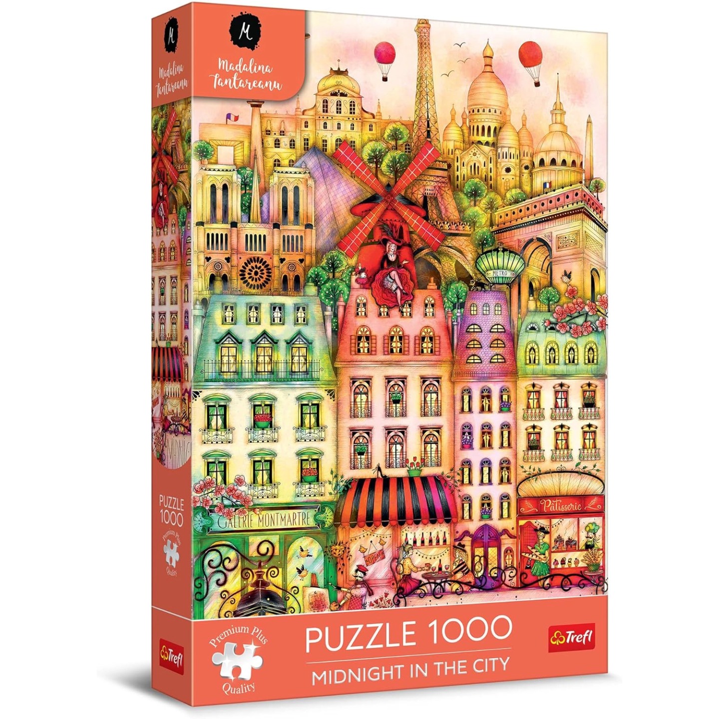 新品包邮波兰trefl欧洲进口成人益智拼图12073巴黎1000片城市系列