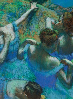 新款  法国Grafika进口益智名画拼图02221蓝色舞者1000片方形德加