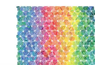 现货包邮 美国Buffalo进口成人益智拼图彩虹几何1500片减压玩具