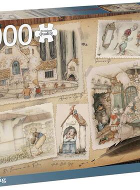 新款 JUMBO荷兰进口益智名画拼图18874埃夫特林1000片安东尼皮克