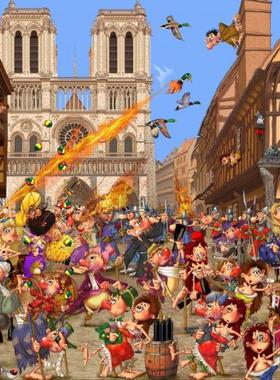 包邮 法国Bluebird蓝鸟进口拼图70430 巴黎圣母院 奇迹之殿2000片