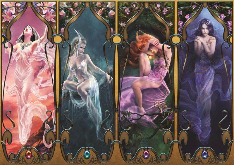 新款包邮 土耳其Art Puzzle进口成人益智拼图4573美女四联2000片