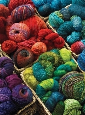 现货包邮 加拿大Cobble Hill 进口益智拼图51702 彩色毛线1000片