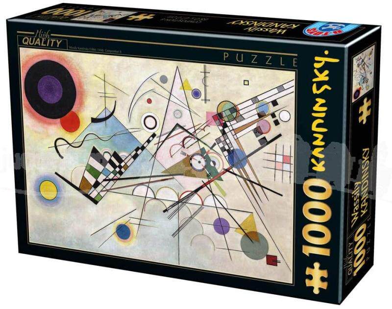 现货D-Toys罗马尼亚进口名画拼图72849KA05组合八1000片康定斯基