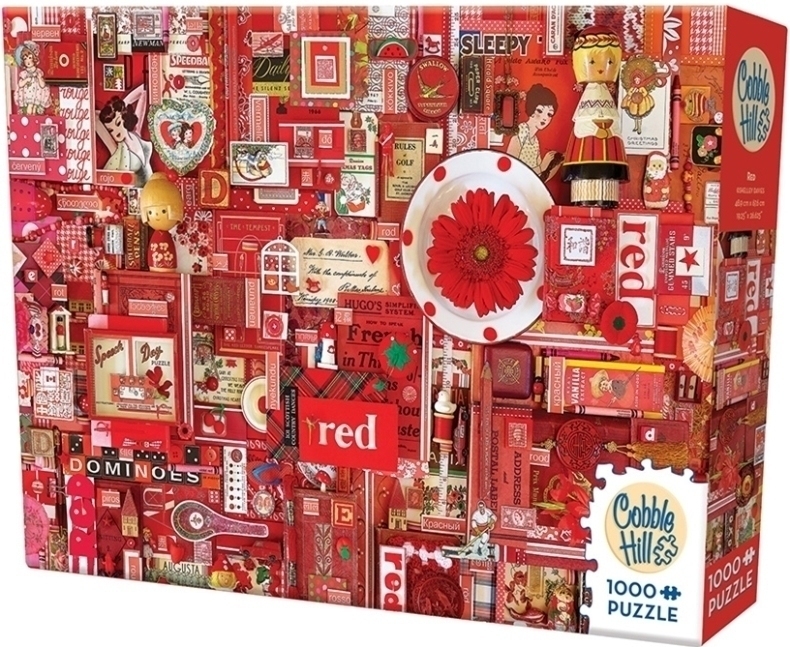 现货包邮加拿大彩虹红色益智拼图