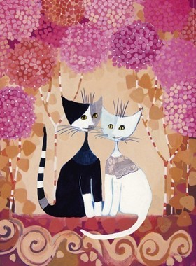 现货包邮 HEYE 德国进口益智拼图29658金箔猫 浪漫爱情1000片方盒