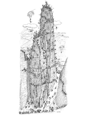 新品现货 小蚂蚁Akena进口益智拼图FV2415攀登巴索钟楼1080片竖版