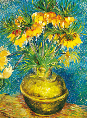 正品包邮 意大利Ricordi进口益智名画拼图14436G贝母花1000片梵高