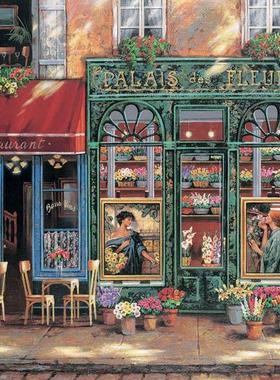 正品包邮 西班牙EDUCA进口成人益智拼图18004法国巴黎花店1500片