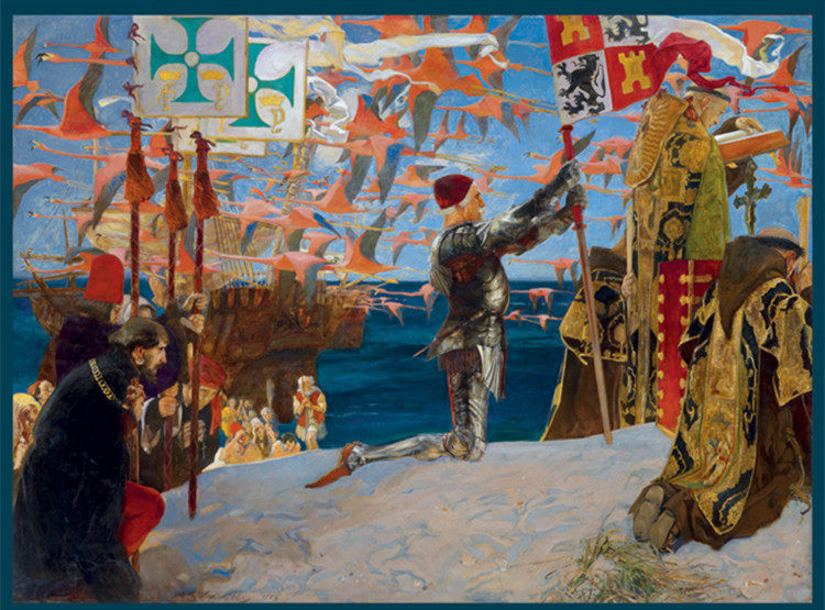 现货 美国Pomegranate石榴进口拼图AA906 哥伦布新大陆500片