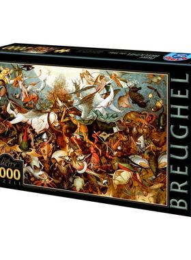 D-Toys罗马尼亚进口益智名画拼图72900BR02叛逆天使的堕落2000片