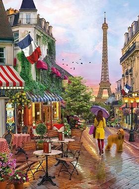 现货包邮 Clementoni意大利进口益智拼图39482 巴黎的鲜花1000片