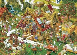 正品包邮 德国HEYE进口成人益智卡通拼图玩具29989开心农场1000片