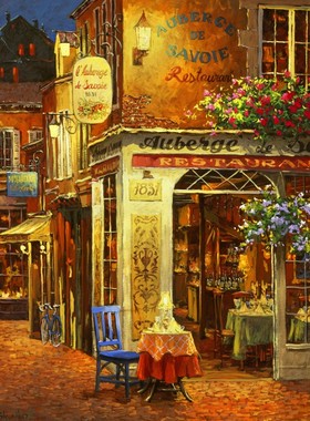 包邮 法国Bluebird 蓝鸟进口成人益智拼图90215萨瓦岛餐厅1000片