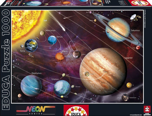 educa西班牙太阳系益智拼图包邮