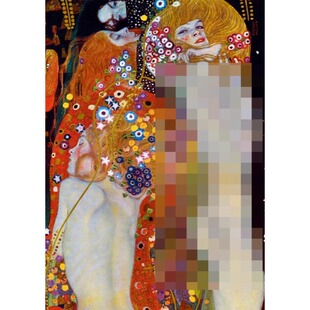 现货法国Bluebird蓝鸟进口拼图1000片克里姆特世界名画《水蛇II》