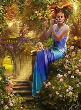 现货包邮 trefl波兰进口成人益智拼图10356天使 风笛摇篮曲1000片