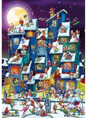 现货包邮 D-Toys罗马尼亚进口成人益智拼图61218CC07圣诞节1000片