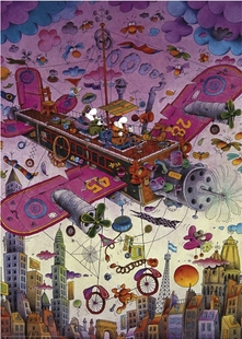 现货包邮HEYE德国进口益智拼图29887破飞机 和我一起飞1000片三角