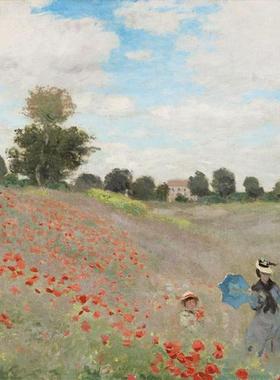 包邮 法国Bluebird蓝鸟进口益智名画拼图60122罂粟花田1000片莫奈