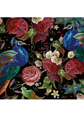 新款 Interdruk波兰进口益智拼图1000片秘密花园 孔雀花卉刺绣图