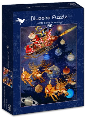 正品包邮 法国Bluebird蓝鸟进口益智拼图70445圣诞老人来了1500片